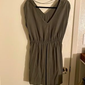Forest green dress with pockets